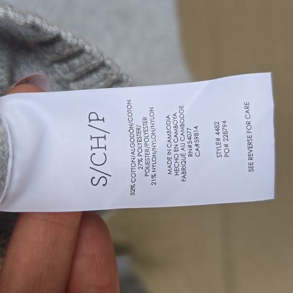 CAbi Gray Sweater with Bird Embroidery - Picture 11 of 11